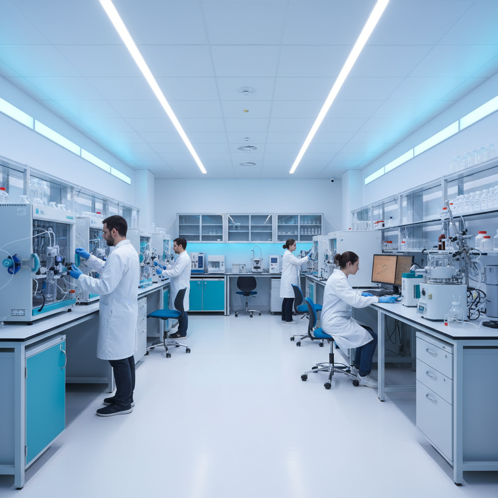 Research laboratory for peptide analysis